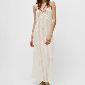 Cream Pointelle Dress